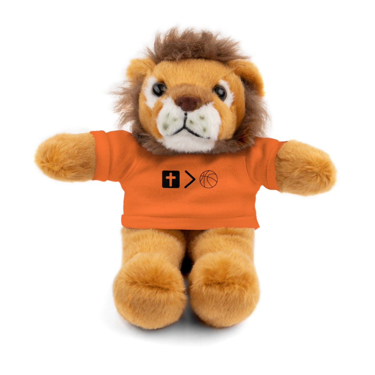 Stuffed Animals with Jesus is bigger than basketball Tee + Free Personalization!