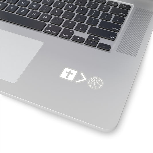 Jesus is bigger than basketball Go-Anywhere  Stickers