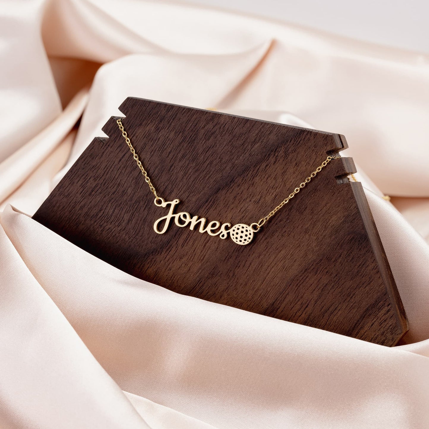 Customize this necklace with name and number!