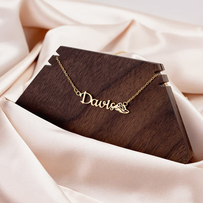 Customize this necklace with name and number!