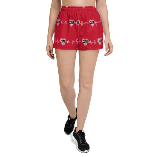 Heart Beat Women’s Recycled Athletic Shorts
