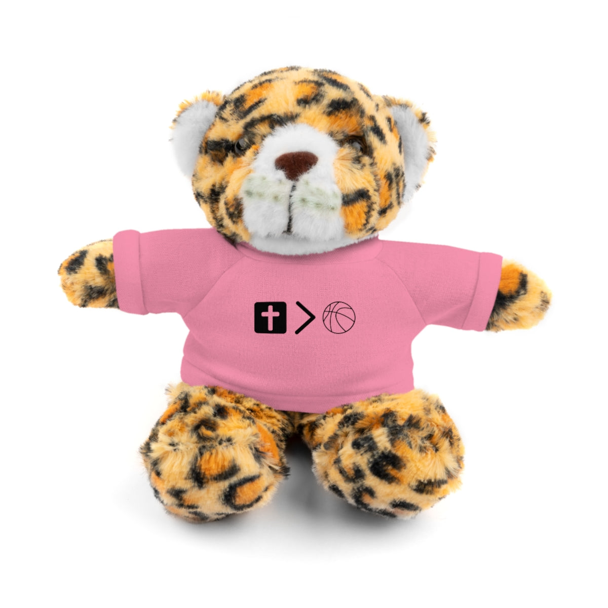 Stuffed Animals with Jesus is bigger than basketball Tee + Free Personalization!