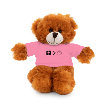 Stuffed Animals with Jesus is bigger than basketball Tee + Free Personalization!